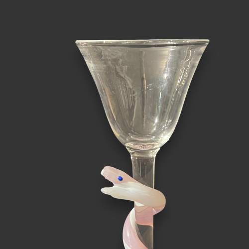 Kosta Boda Swedish Art Wine Glass image-2