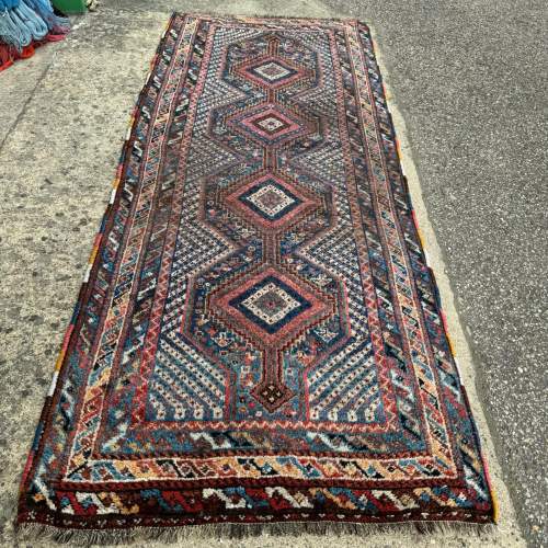 Persian Afshar Hand Knotted Rug. Stunning Design and Fresh Colours image-1