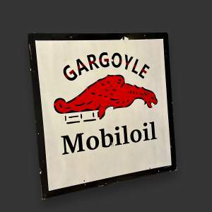 Gargoyle Mobiloil Metal Sign