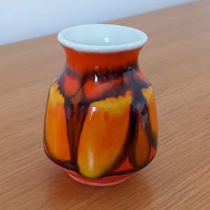 Retro Poole Pottery Delphis Miniature Vase