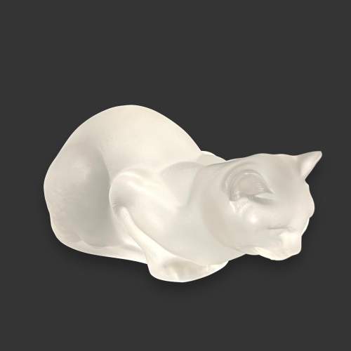 Lalique Crouching Cat image-1