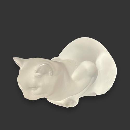 Lalique Crouching Cat image-2