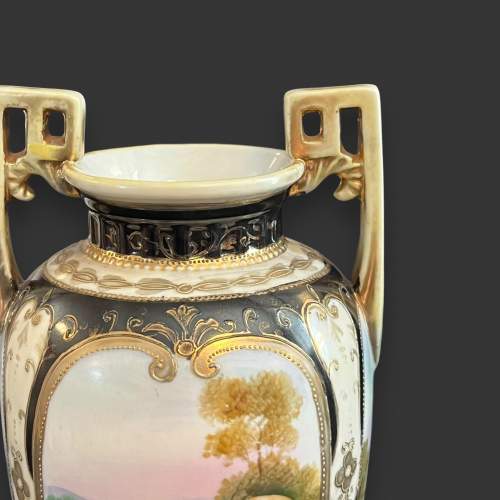 Pair of Twin Handled Noritake Vases image-4