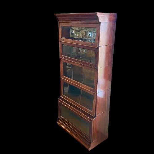 Pair of Mahogany Five-Section Stacking Bookcases image-2