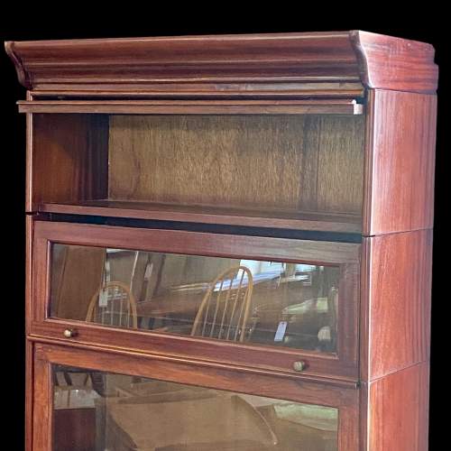 Pair of Mahogany Five-Section Stacking Bookcases image-5