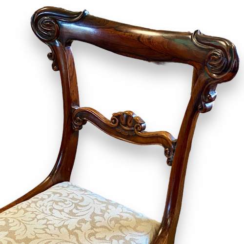 Set of Four William IV Rosewood Dining Chairs image-5