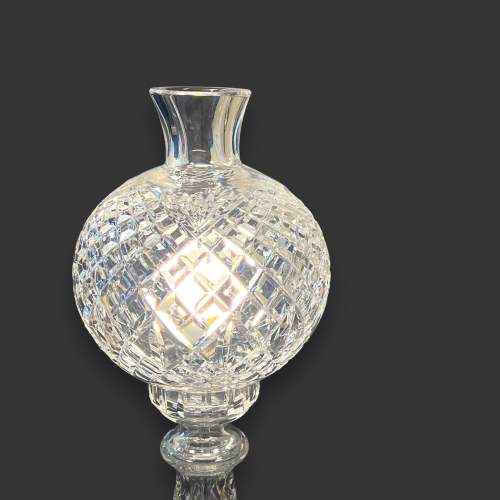 Rare Waterford Crystal Large Inishmaan Globe Lamp image-3