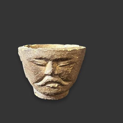 19th Century South East Asian Grey Stone Head image-3