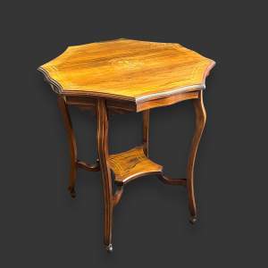 Victorian Inlaid Rosewood Occasional Table