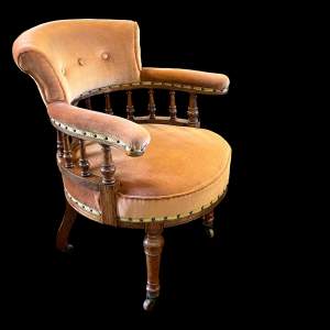 Victorian Oak Tub Chair