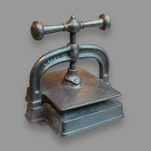 Vintage French Cast Iron Book Press image-1