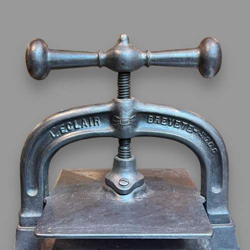 Vintage French Cast Iron Book Press image-2