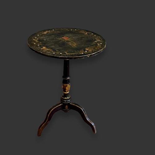 Georgian Painted Tilt Top Tripod Table image-1