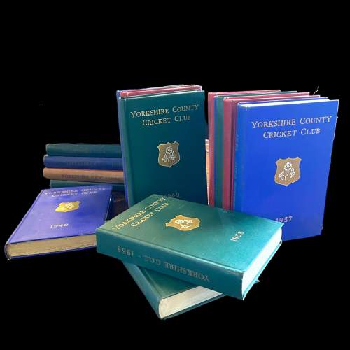 Set of 19 Yorkshire County Cricket Club Year Books image-1