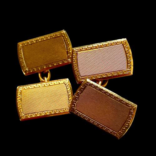 Pair of Vintage Solid Gold Cufflinks image-2