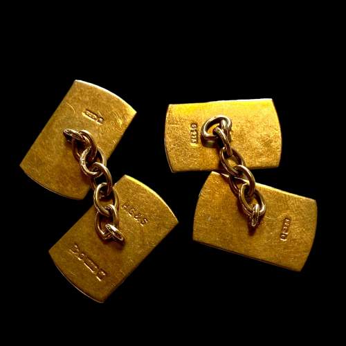 Pair of Vintage Solid Gold Cufflinks image-3