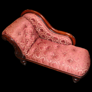 Good Quality 19th Century Victorian Miniature Small Chaise Longue