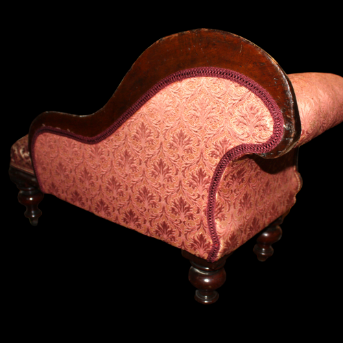 Good Quality 19th Century Victorian Miniature Small Chaise Longue image-3