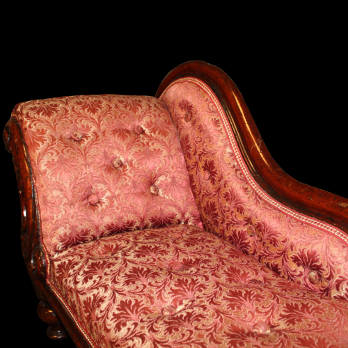 Good Quality 19th Century Victorian Miniature Small Chaise Longue image-5