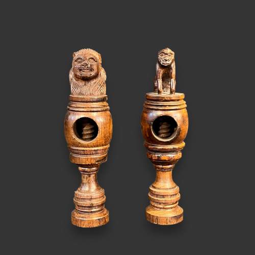 Pair of Turned Treen Nutcrackers image-2