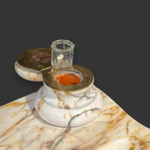 Victorian Marble Inkwell image-4