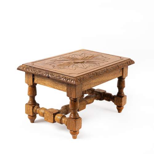 A Mid 20th Century Miniature Oak Table or Stand image-2