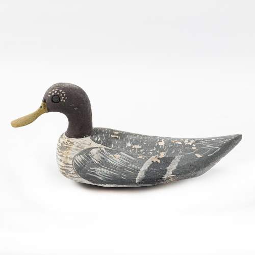 A Vintage 1930s Wooden Painted Decoy Duck image-3