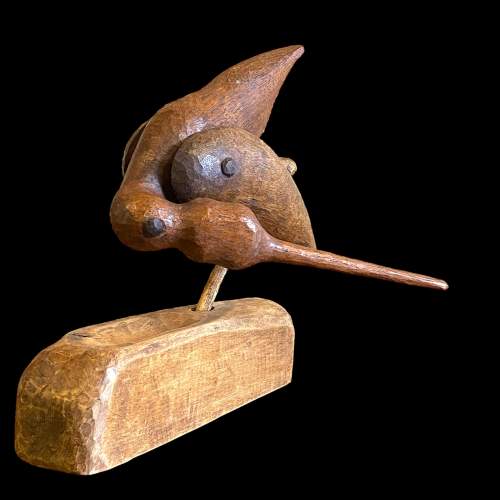 Paul Hempsall Fabulous Carved Wooden Sculpture of a Bird image-2