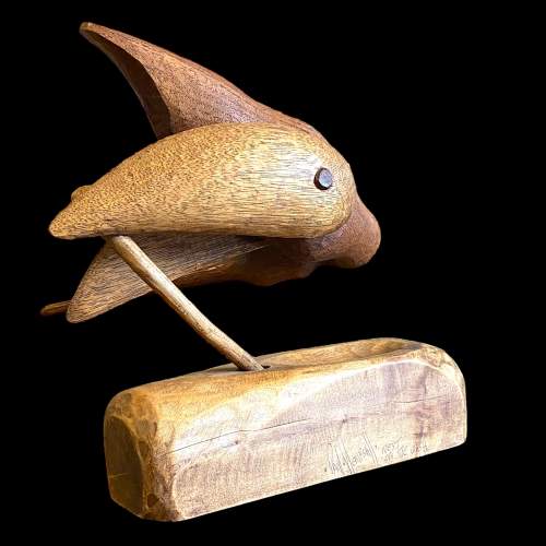 Paul Hempsall Fabulous Carved Wooden Sculpture of a Bird image-3
