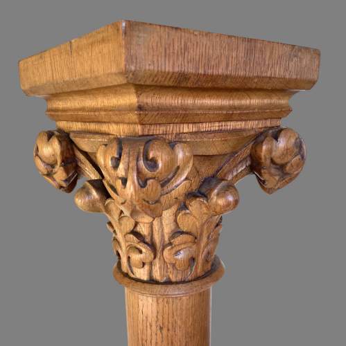 A Carved Oak Column image-4