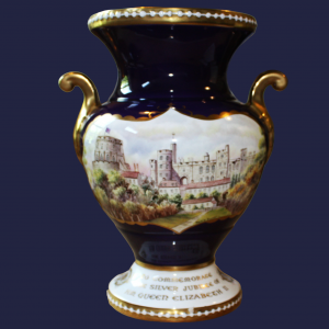 Rare Royal Windsor Vase Number 9. Hand Painted by David Bowkett