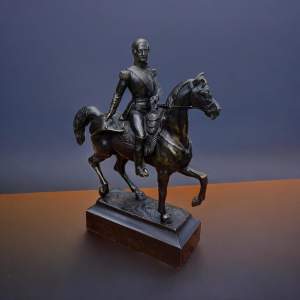 A Finely Cast French Bronze Figure depicting Napoleon on Horseback