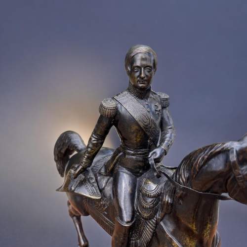 A Finely Cast French Bronze Figure depicting Napoleon on Horseback image-2