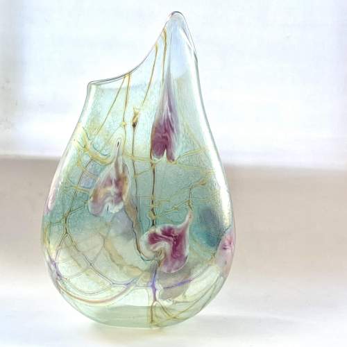 Siddy Langley Glass Heart Vase 1991 image-3