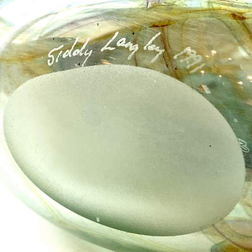 Siddy Langley Glass Heart Vase 1991 image-4