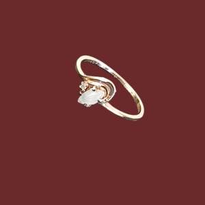 10k Gold Opal Diamond Ring