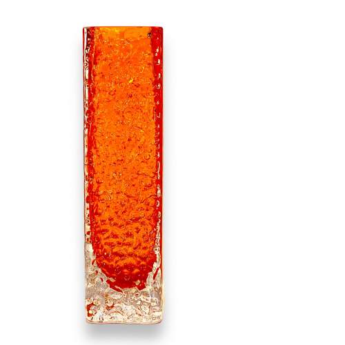 Whitefriars Glass Tangerine Nailhead Vase image-2