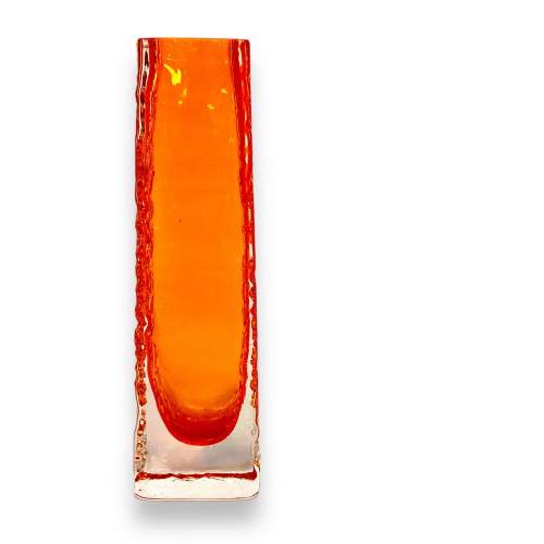 Whitefriars Glass Tangerine Nailhead Vase image-3