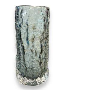 Whitefriars Glass Pewter Bark Vase