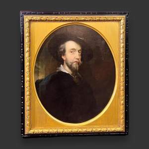 Early 19th Century Oil on Canvas Portrait after Peter Paul Rubens