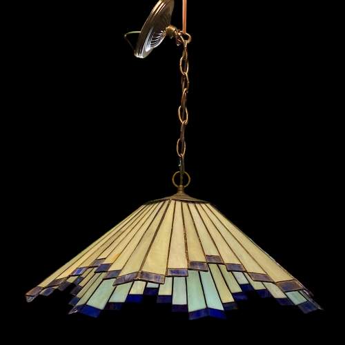 Tiffany Style Leaded Glass Ceiling Light image-1
