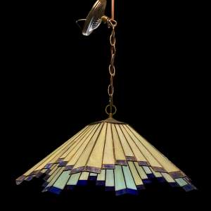 Tiffany Style Leaded Glass Ceiling Light