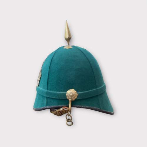 An Early 20th Century British Army Green Cloth Helmet image-3