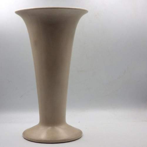 Clarice Cliff Art Deco 1930s Mushroom Glaze Conical Trumpet Vase image-1