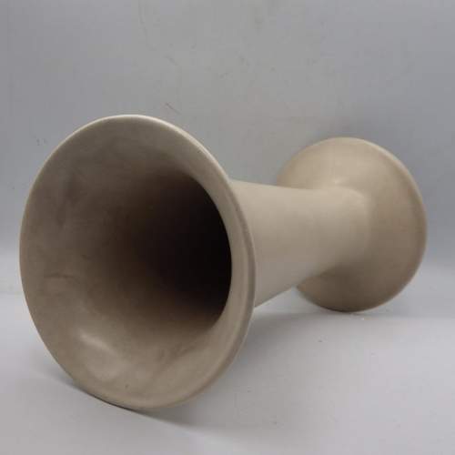 Clarice Cliff Art Deco 1930s Mushroom Glaze Conical Trumpet Vase image-2