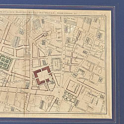 Antique London Street Map - Framed image-3