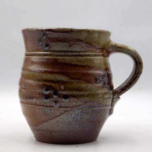 Jane Hamlyn Salt Glazed Studio Pottery Mugs x Three image-2