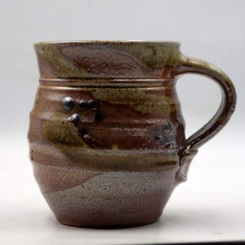 Jane Hamlyn Salt Glazed Studio Pottery Mugs x Three image-3
