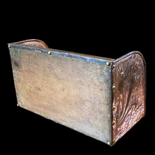 Liberty and Co Art Nouveau Copper Repousse Book Trough image-5