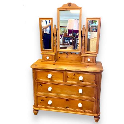 20th Century Solid Pine Dressing Chest image-1